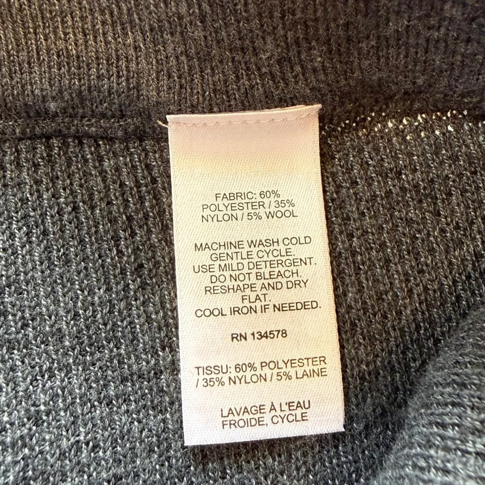 Vineyard‎ Vines Mens Large Gray Wool Blend Waffle Knit Wide Leg Lounge Pants